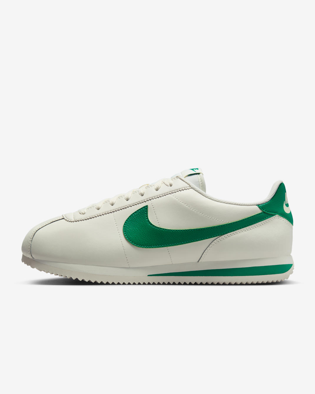 Nike Cortez Leather Men's Shoes - Sail/Stadium Green