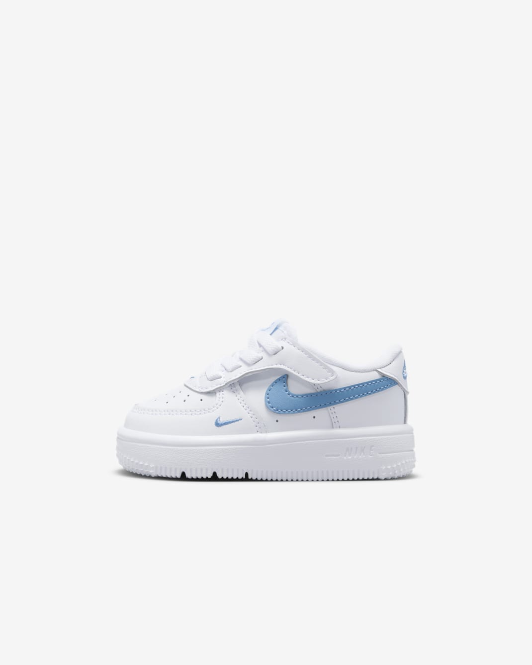 Nike Force 1 Low EasyOn Baby/Toddler Shoes - White/Work Blue