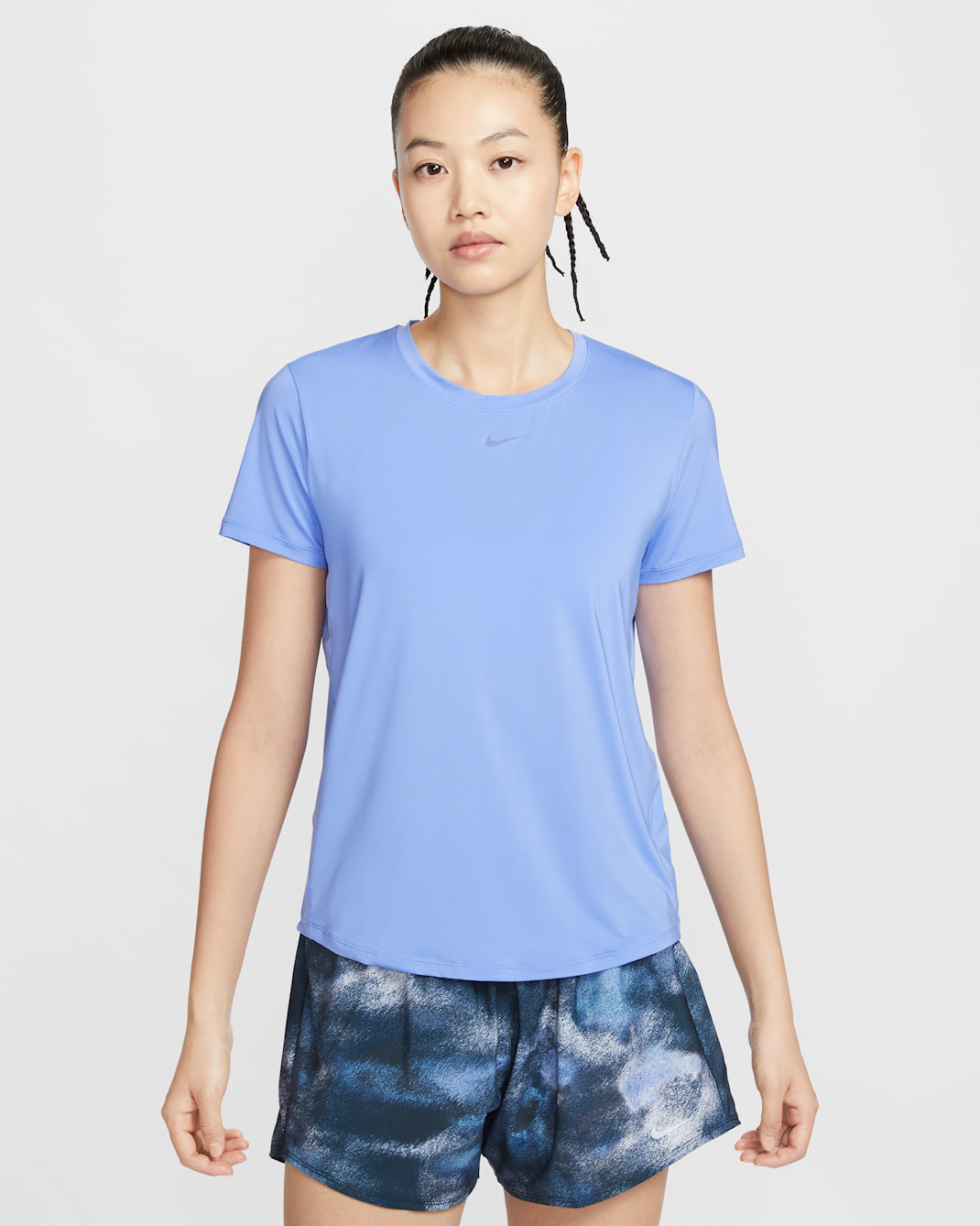 Nike One Classic Women's Dri-FIT Short-Sleeve Top - Royal Pulse/Black