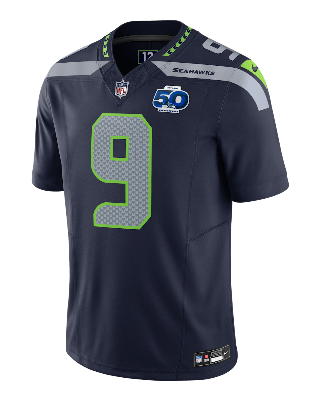 Kenneth Walker III Seattle Seahawks 50th Anniversary Men's Nike Dri-FIT NFL Limited Jersey - Navy