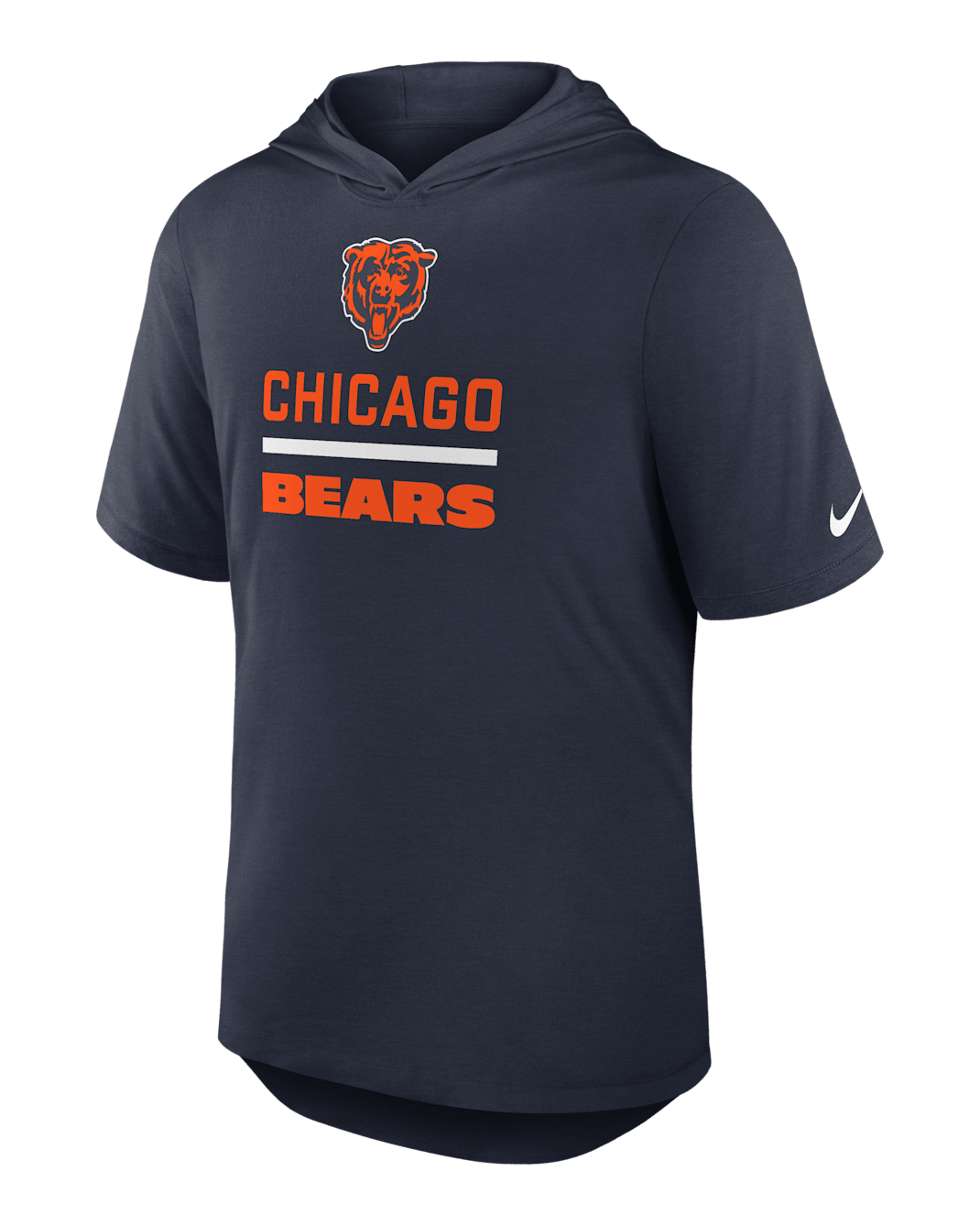 Chicago Bears Men's Nike Dri-FIT NFL Hooded T-Shirt - Navy