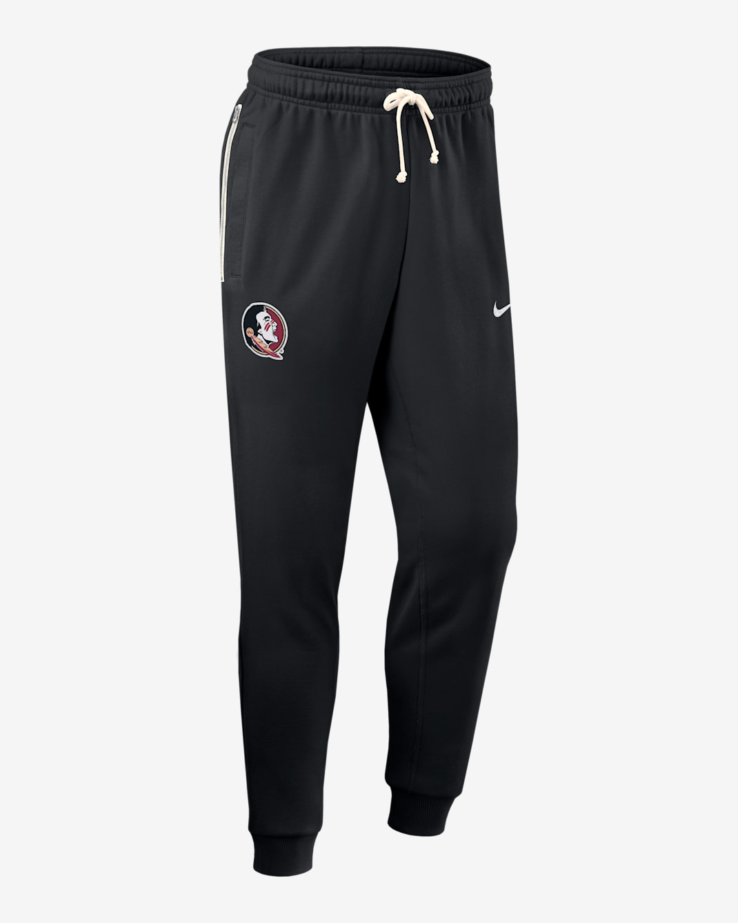 Pants universitarios Nike Dri-FIT entallados para hombre Florida State Sideline - Negro