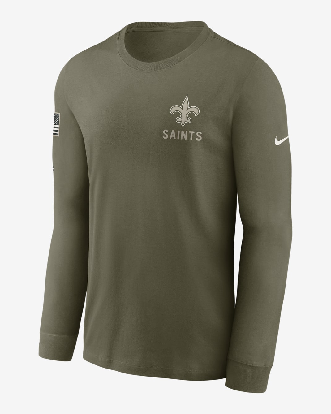 New Orleans Saints Salute to Service Men's Nike NFL Long-Sleeve T-Shirt - Olive