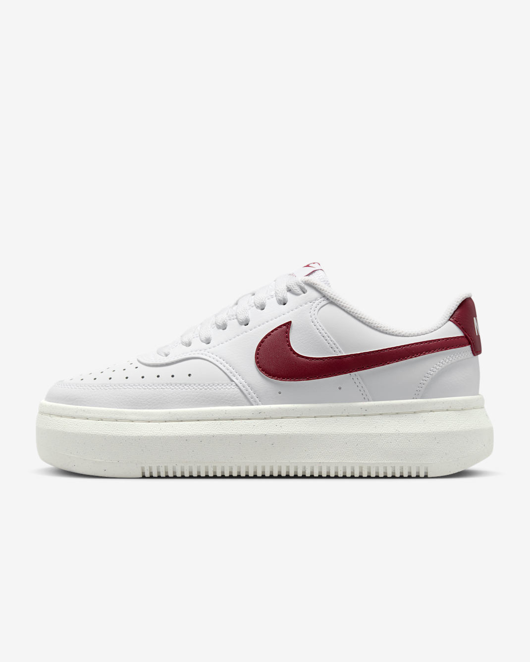 Nike Court Vision Alta Women's Shoes - White/Sail/Team Red