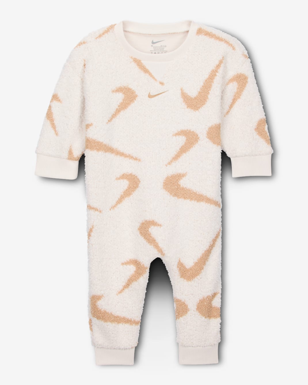 Nike Baby (0-9M) Boucle Jacquard Coverall - Sail