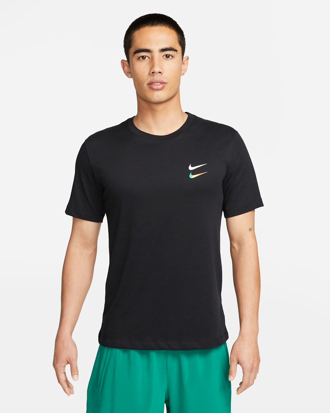 Nike Dri-FIT Men's Training T-Shirt - Black/White
