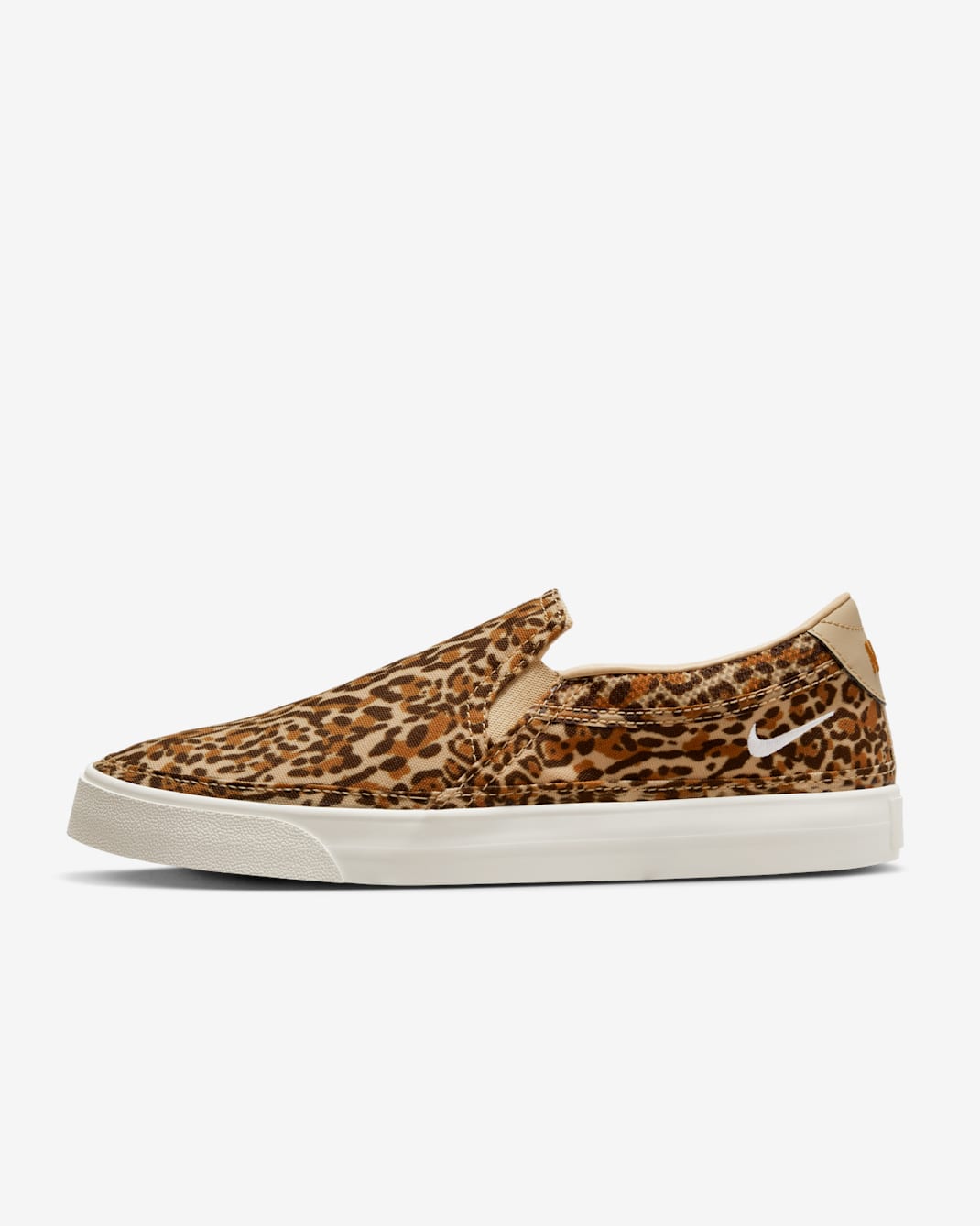 NikeCourt Legacy Leopard Women's Slip-On Shoes - Sesame/Desert Ochre/Summit White/Phantom