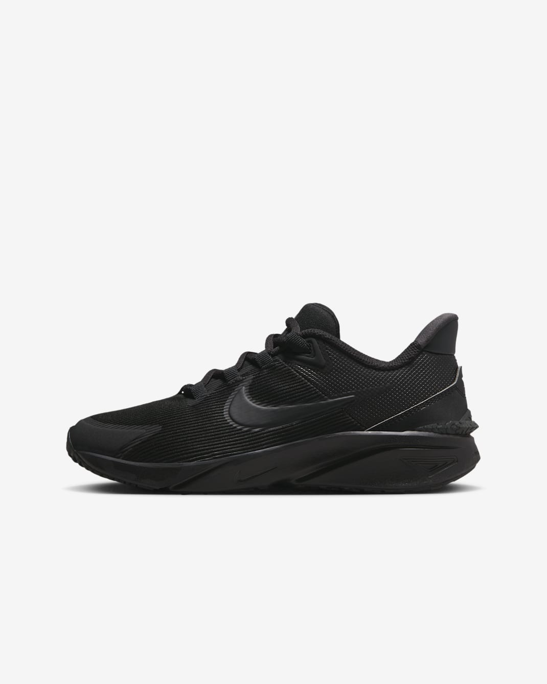 Nike Star Runner 4 Big Kids' Road Running Shoes - Black/Black/Anthracite/Black