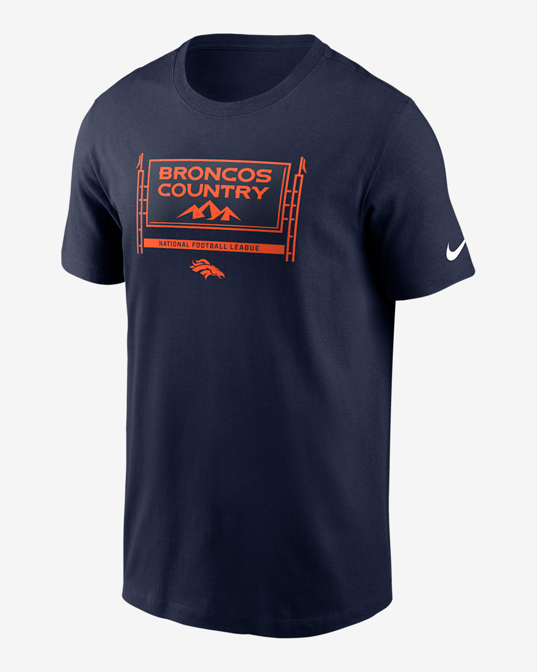 Denver Broncos Local Essential Men's Nike NFL T-Shirt - Navy