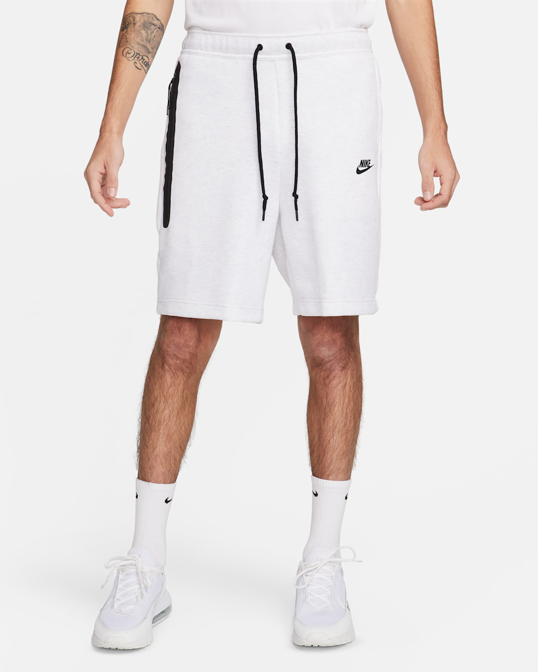 Shorts Nike Sportswear Tech Fleece - Uomo - Birch Heather/Nero