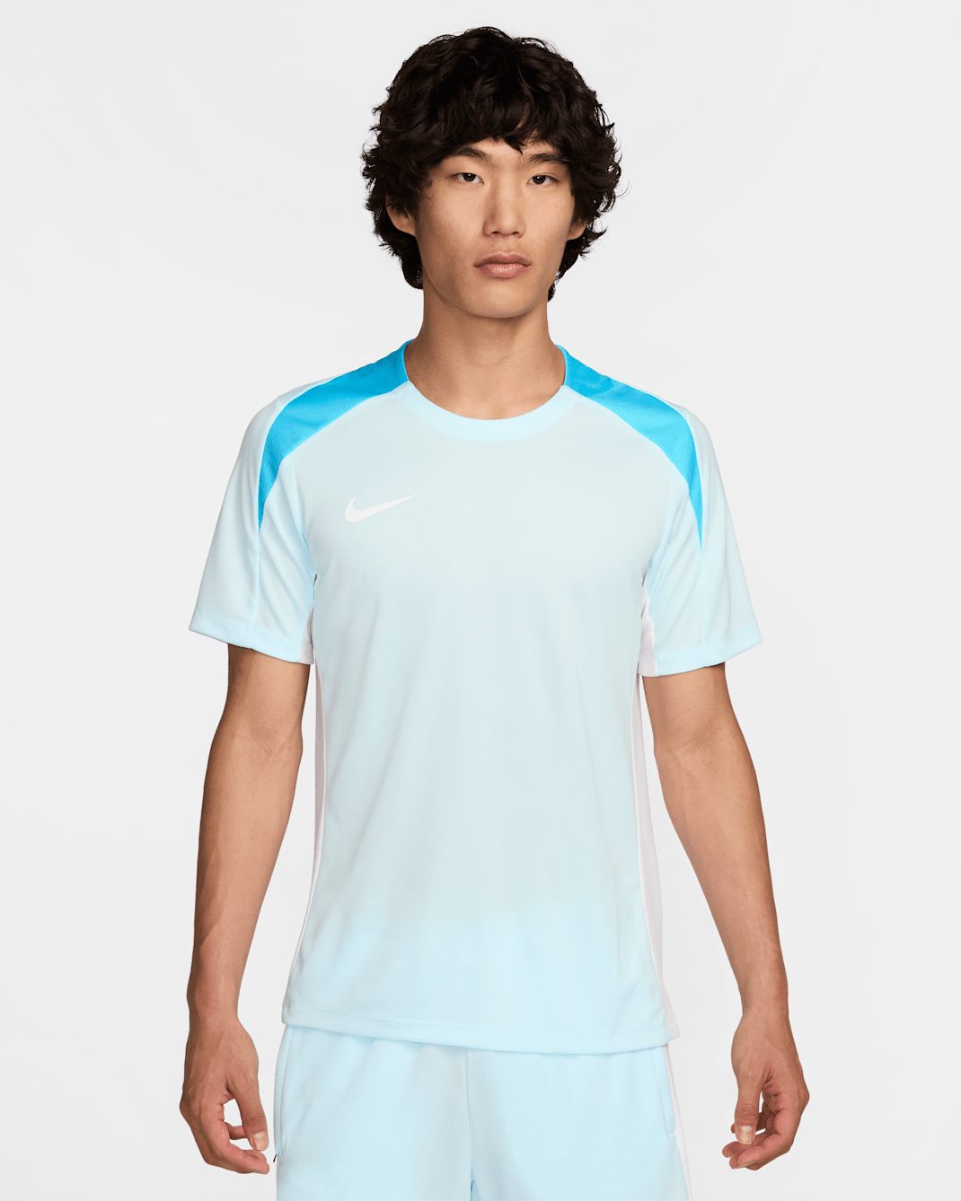 Nike Strike Men's Dri-FIT Short-Sleeve Football Top - Glacier Blue/White/Baltic Blue/White