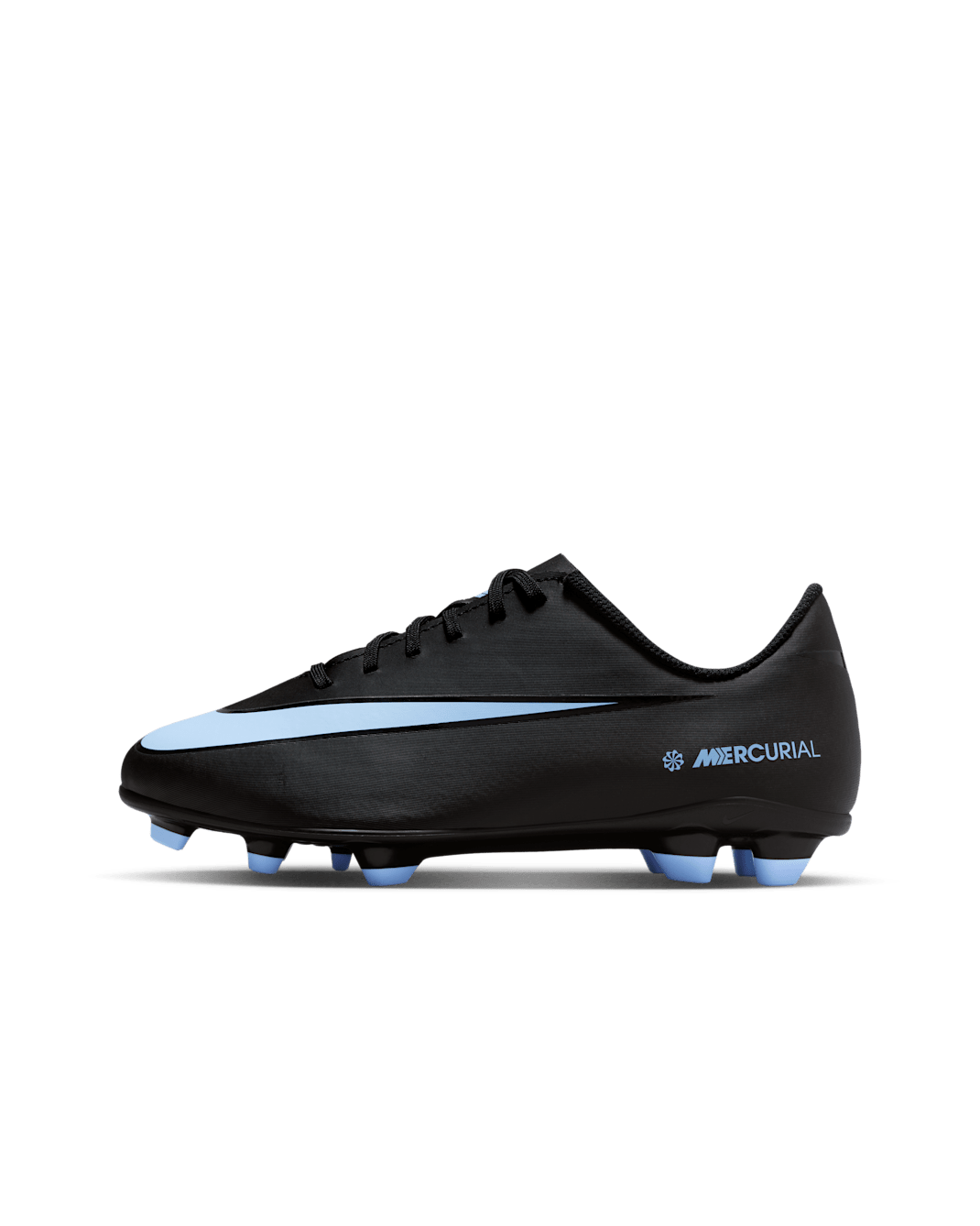 Nike Jr. Mercurial Vapor 16 Club Older/Younger Kids' Multi-Ground Low-Top Football Boot - Black/Ice Blue