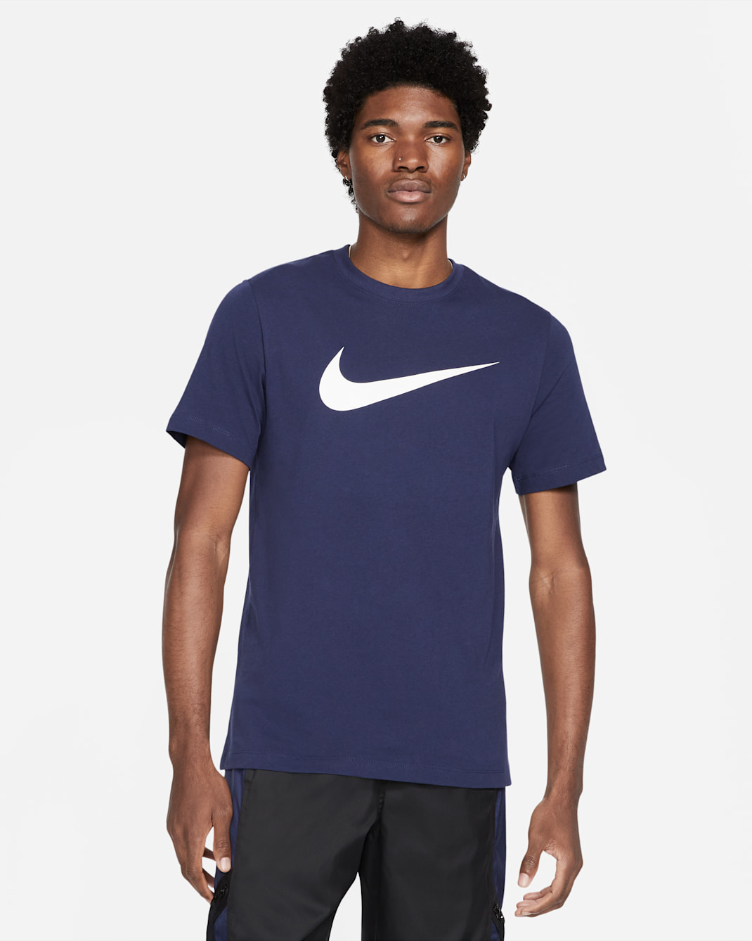 Nike Sportswear Swoosh T-skjorte til herre - Midnight Navy/Hvit