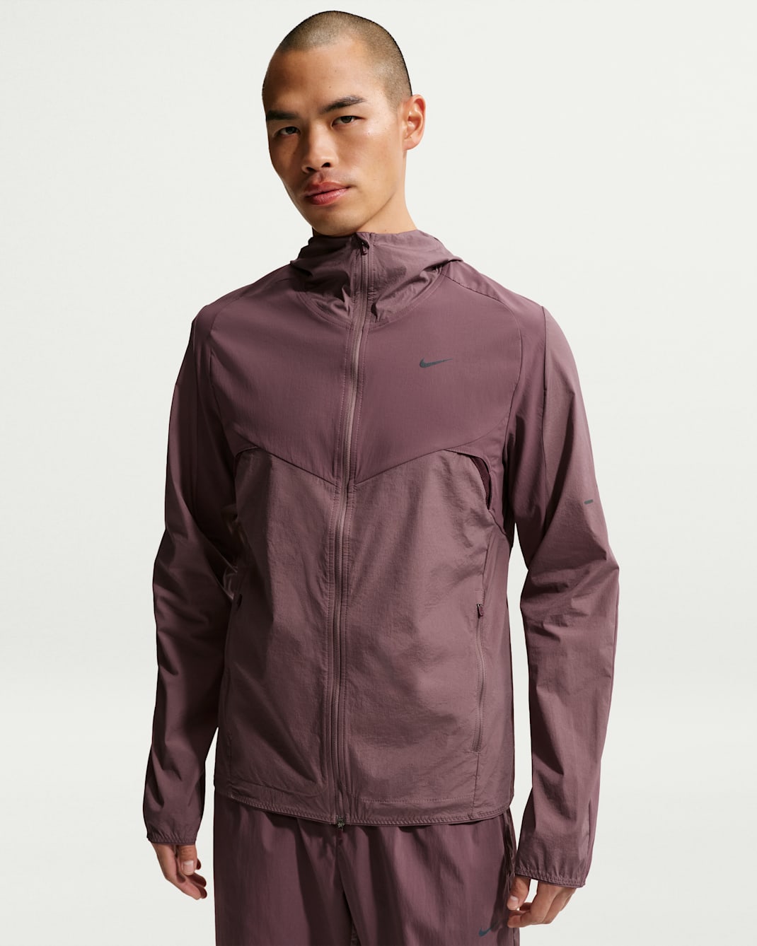 Nike Stride Men's Repel Running Jacket - Dark Wine/Tattoo/Burgundy Crush