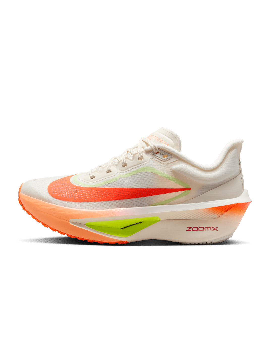 Nike Zoom Fly 6 løpesko for vei til dame - Pale Ivory/Barely Volt/Volt/Hyper Crimson
