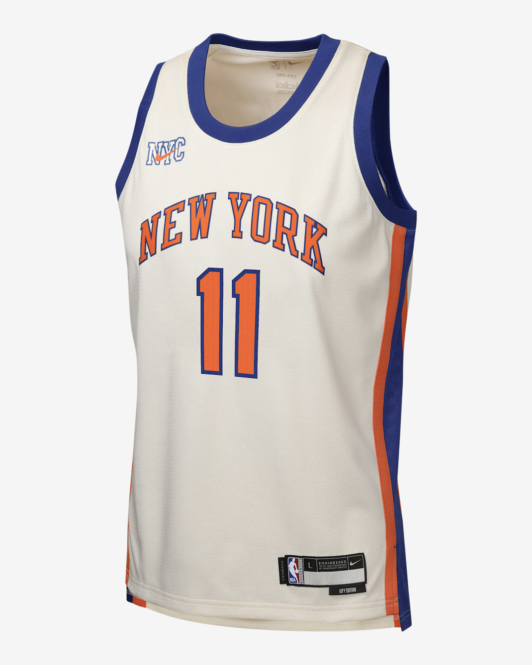 Jersey Nike de la NBA Swingman para niños talla grande Jalen Brunson New York Knicks City Edition - Natural