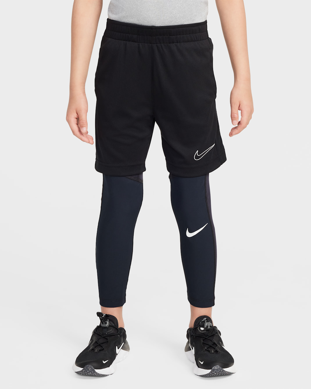 Mallas Dri-FIT para niños talla pequeña Nike Pro - Negro