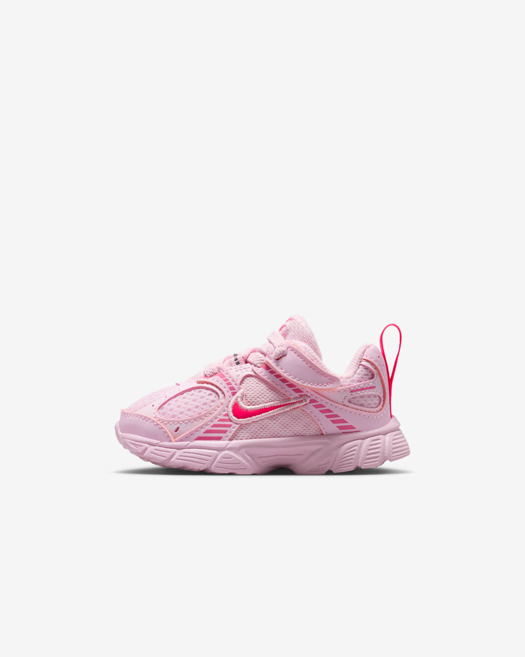 Tenis para bebé e infantil Nike V5 RNR - Espuma rosa/Rosa paleta/Hiperrosa