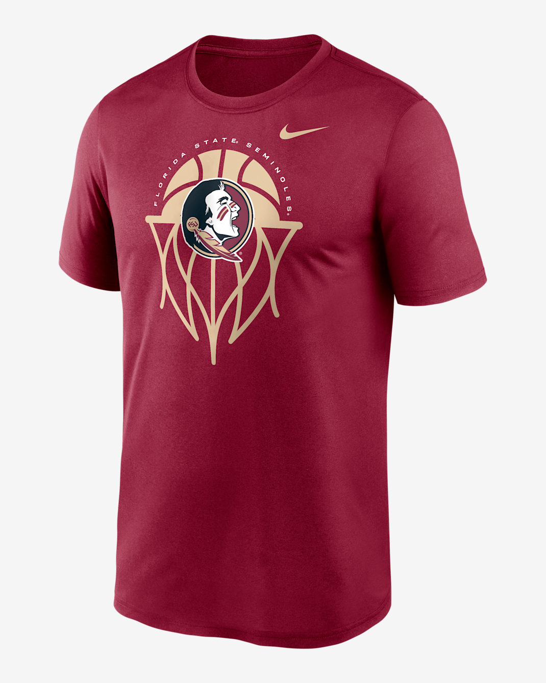 Florida State Legend Basketball Icon Men's Nike Dri-FIT College T-Shirt - Garnet