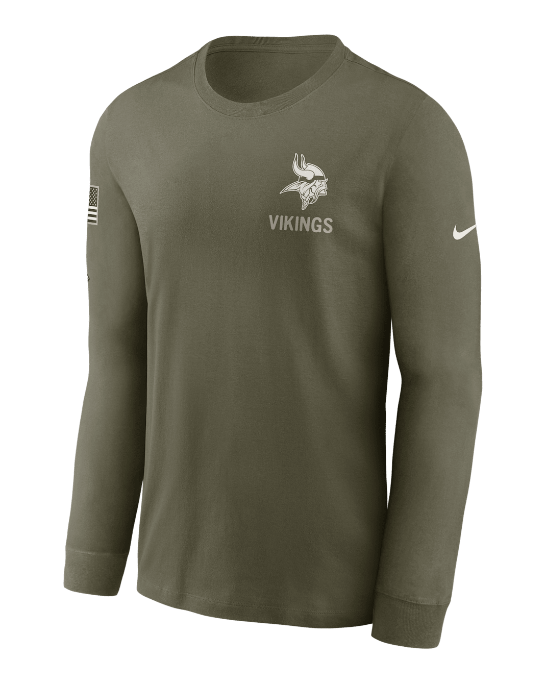 Minnesota Vikings Salute to Service Men's Nike NFL Long-Sleeve T-Shirt - Olive