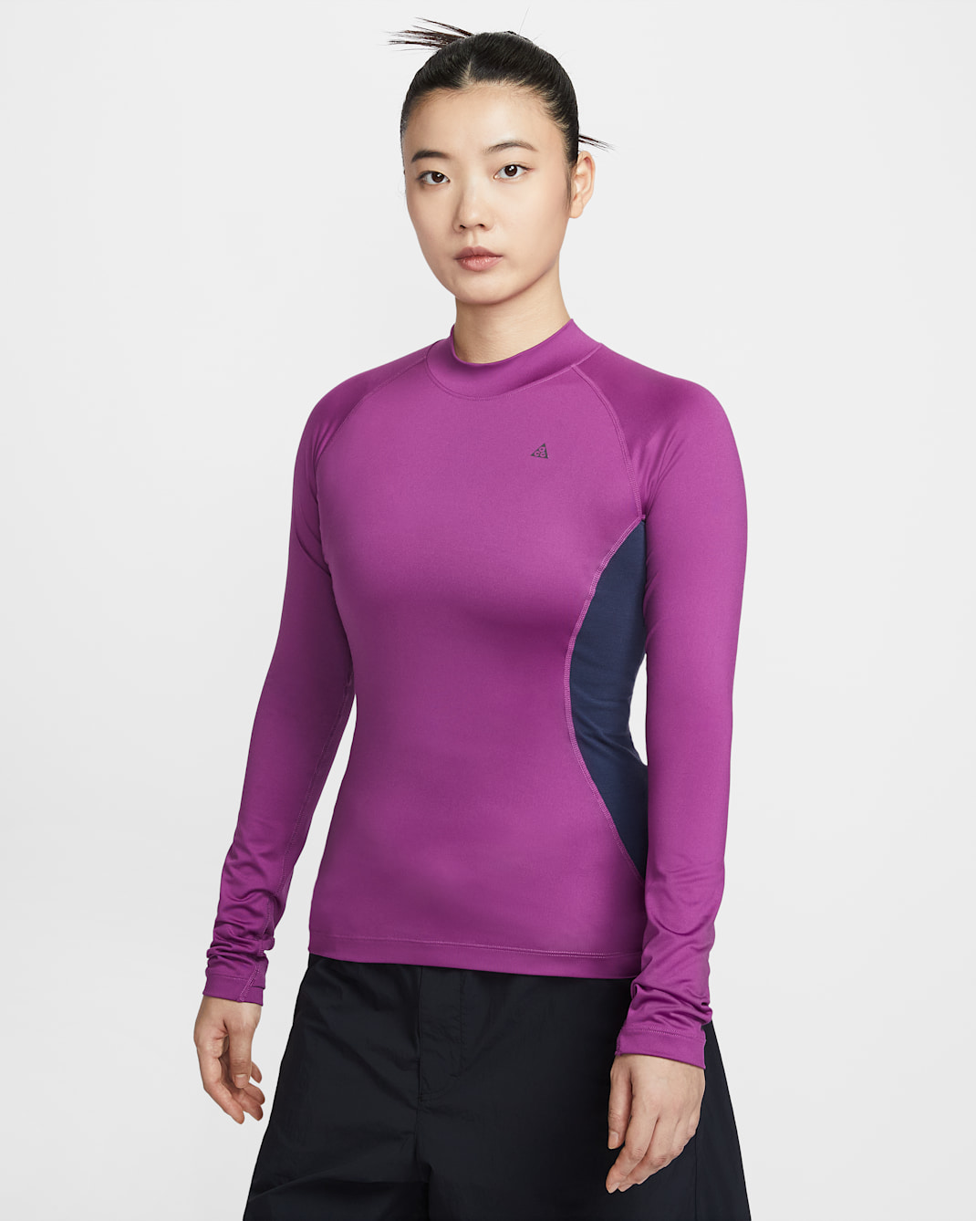 ナイキ ACG "Wildsee" ウィメンズ インナー ロングスリーブ トップス - ボールドベリー/オブシディアン/セーフティオレンジ/ブラック