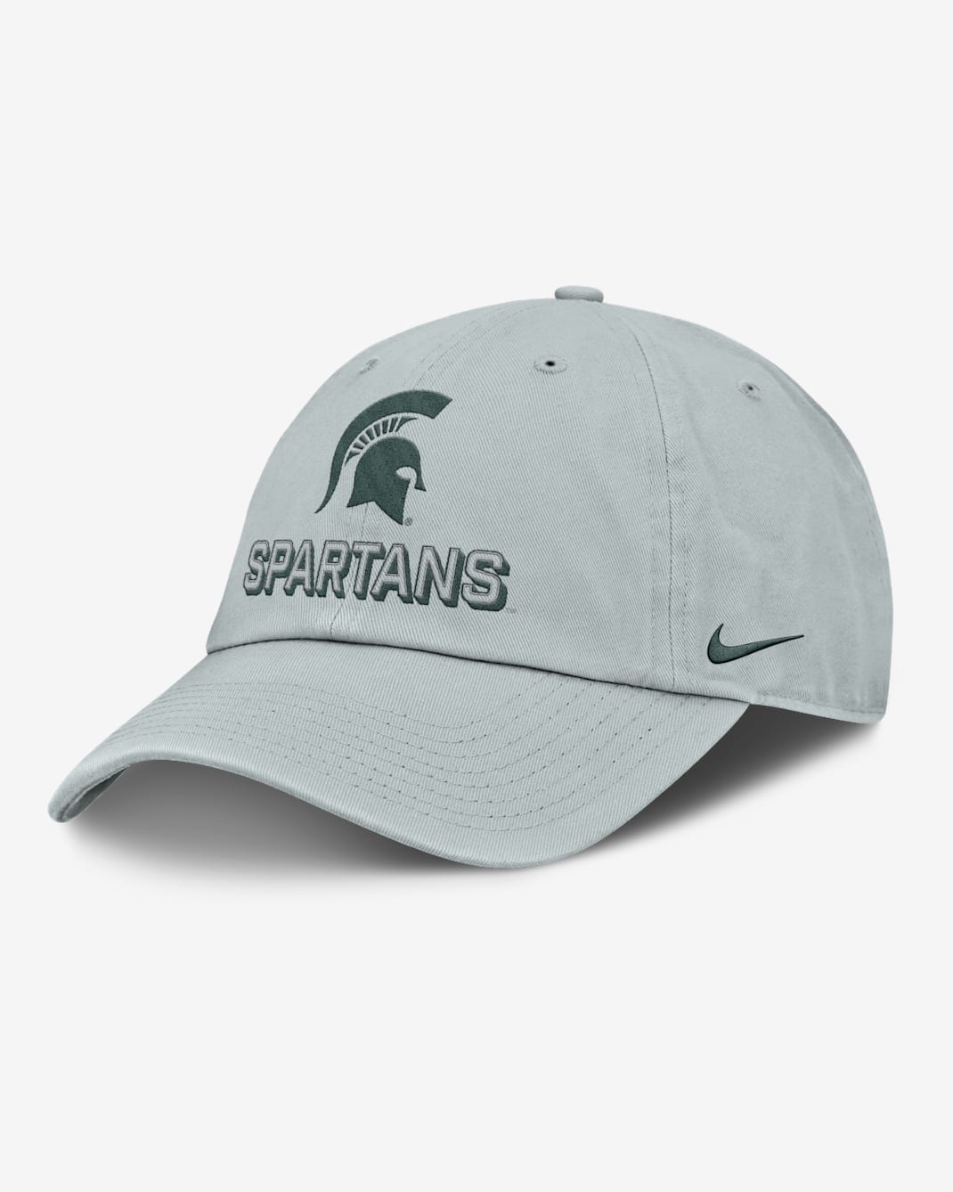 Gorra universitaria Nike ajustable para hombre Michigan State On-Field Club Gameday - Gris