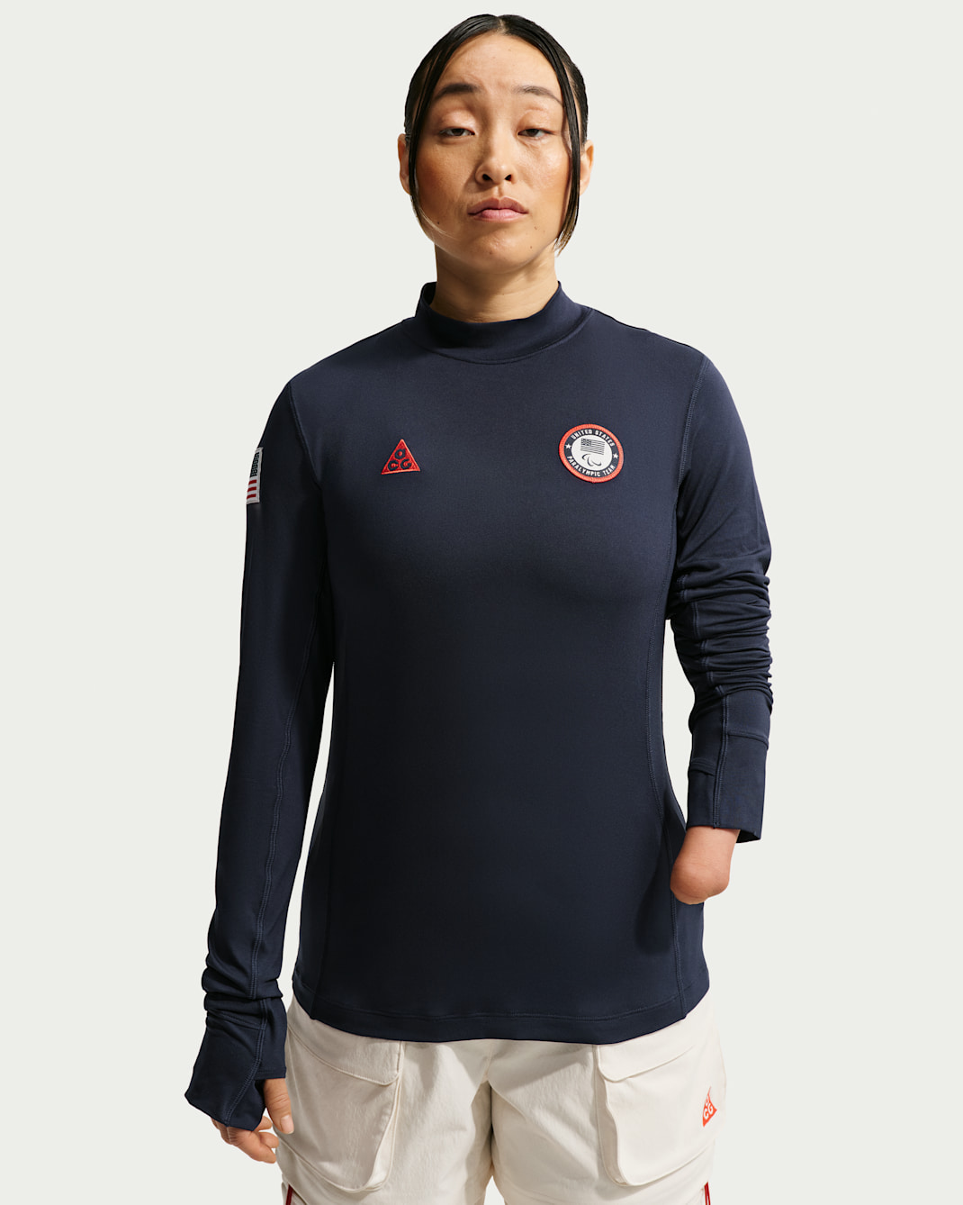 Nike ACG x Team USA Women's Dri-FIT ADV UV Top - Obsidian/Chile Red