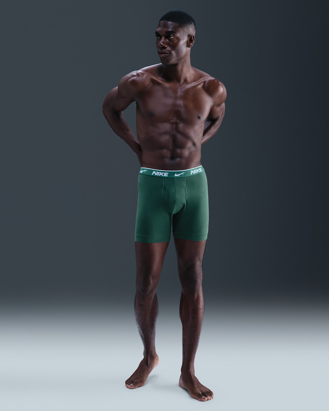 Nike Dri-FIT Essential Cotton Stretch Men's Boxer Briefs (3-Pack) - Spruce