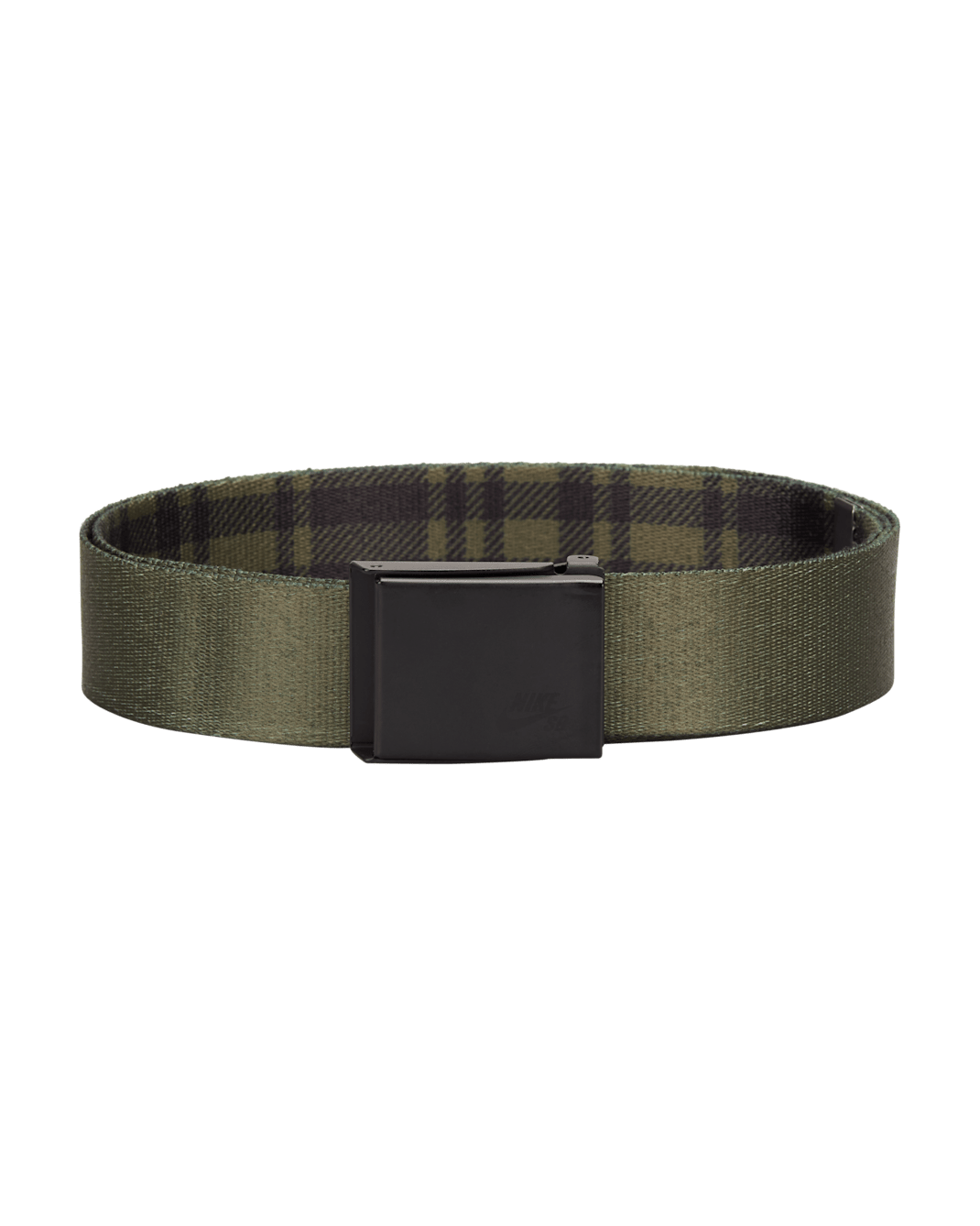 Nike SB Reversible Flannel Web Belt - Olive
