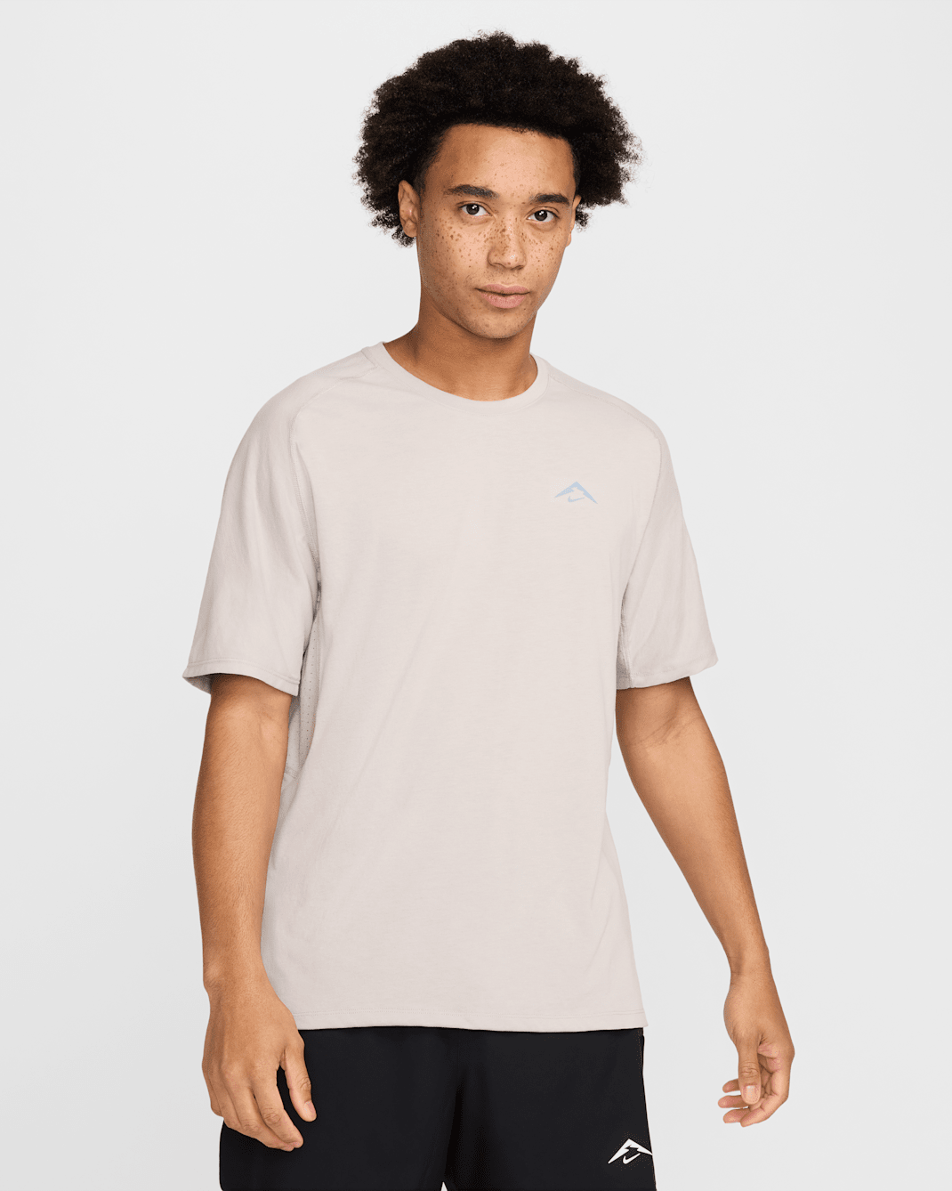 Nike Solar Chase Men's Dri-FIT ADV Short-Sleeve Running Top - College Grey/Black