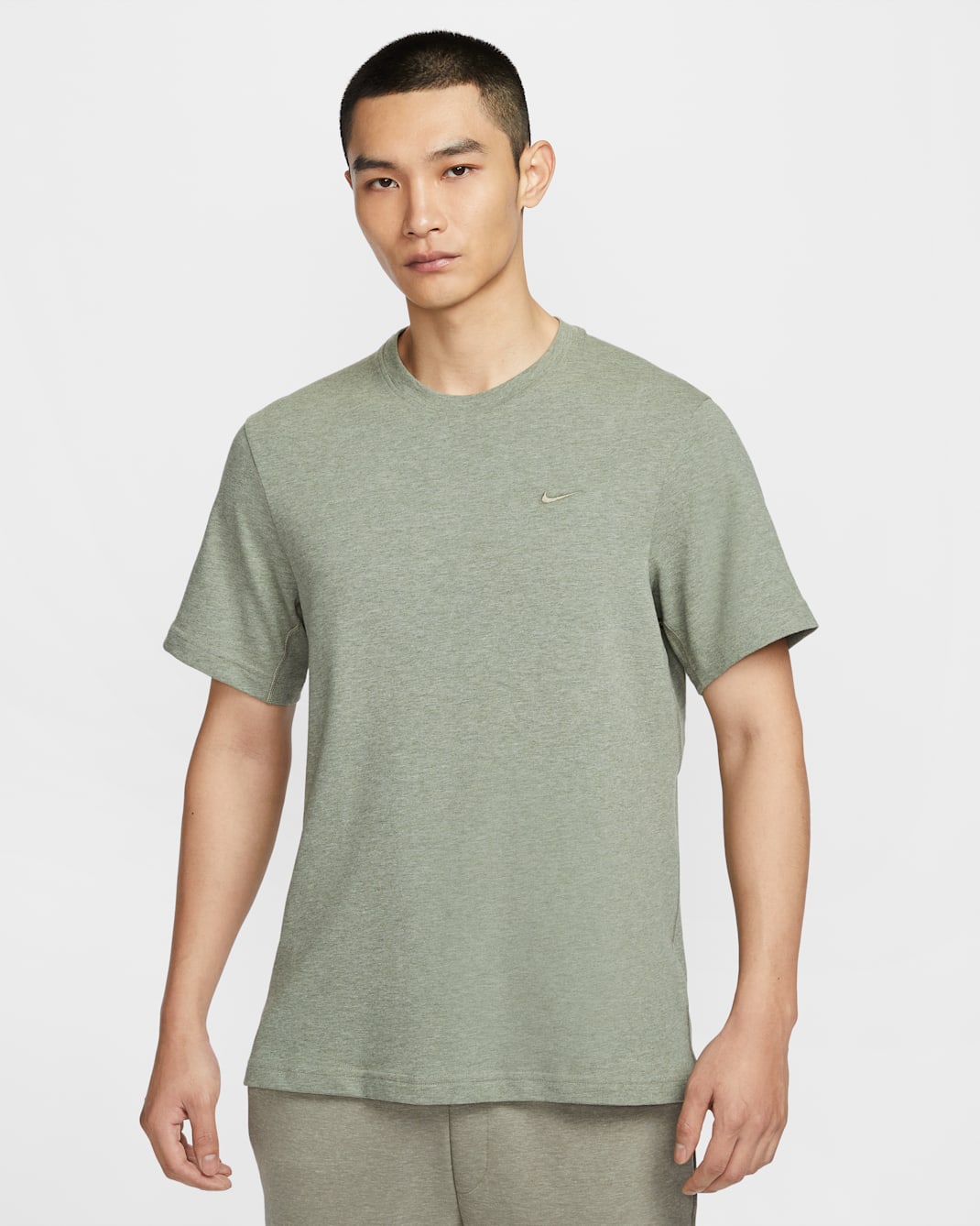 Nike Dri-FIT Primary Men's Training T-Shirt - Light Army/Heather/Light Army