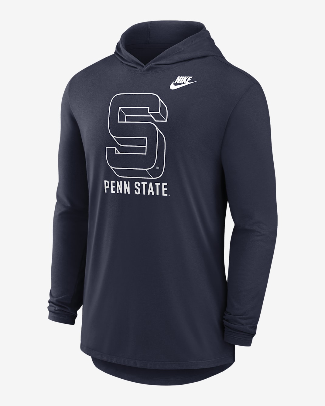 Penn State Legacy Men's Nike Dri-FIT College Long-Sleeve Hooded T-Shirt - Navy