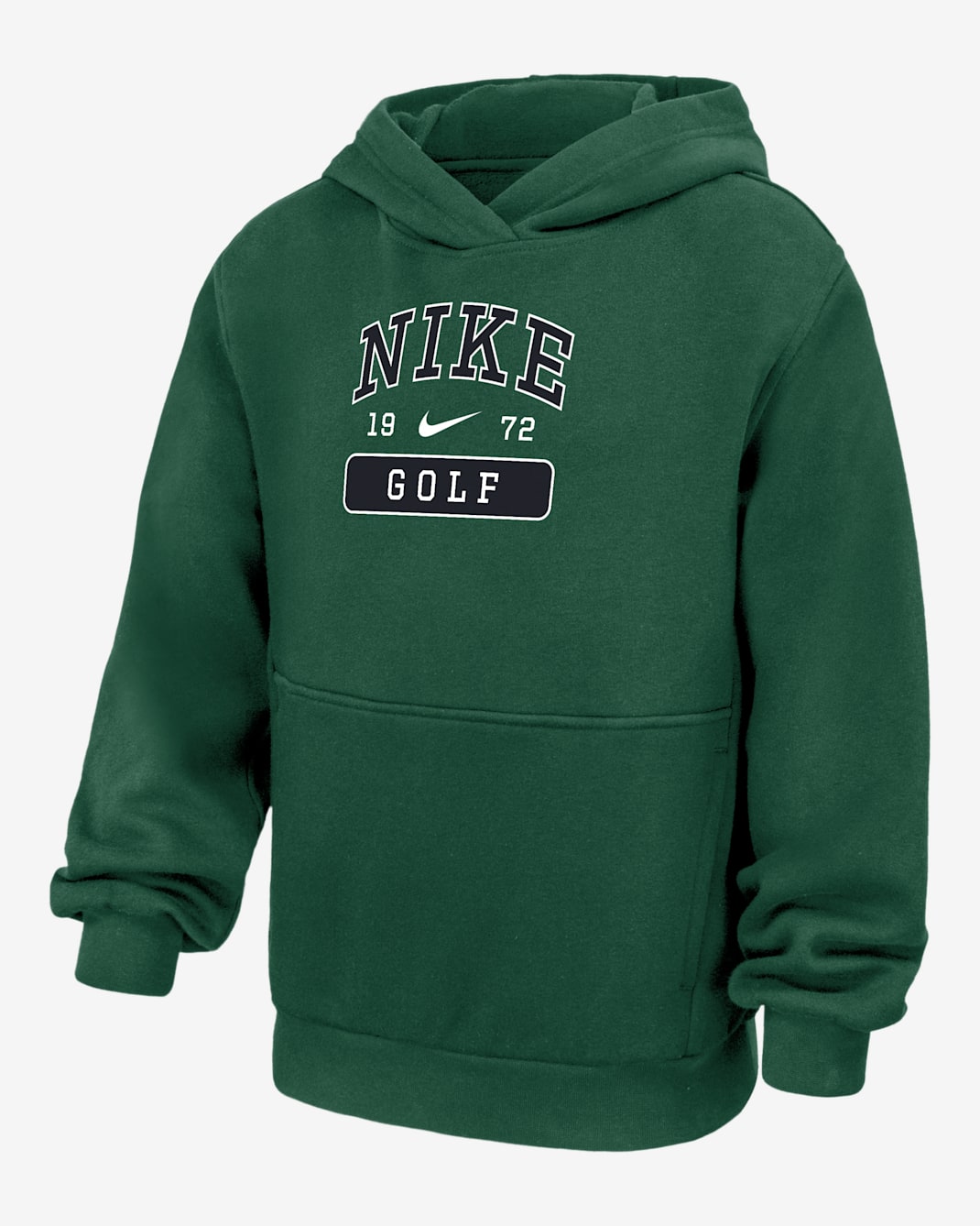 Nike Club Fleece Big Kids' Golf Pullover Hoodie - Gorge Green