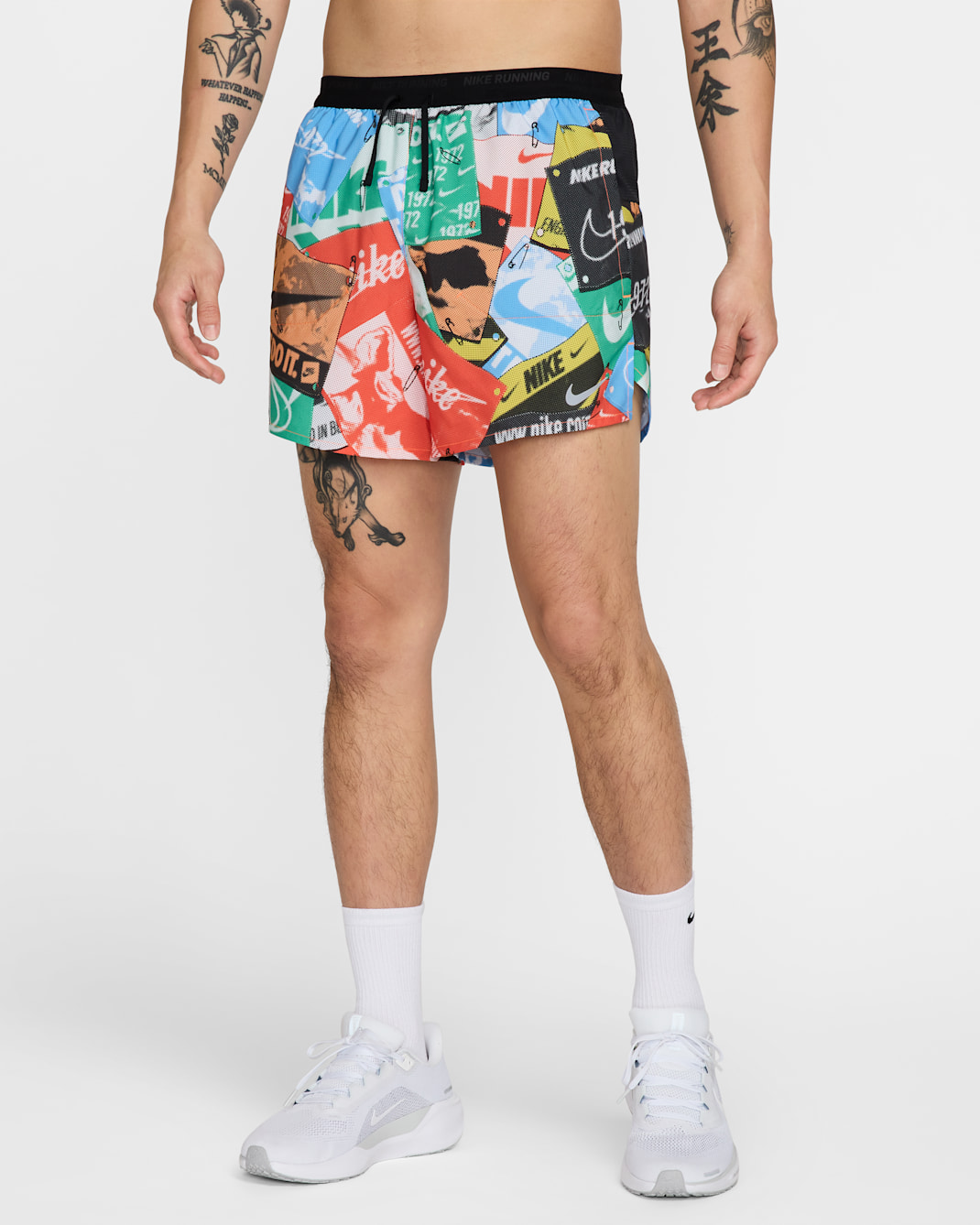 나이키 스트라이드 런 에너지 남성 드라이 핏 5인치 브리프 라인드 러닝 쇼츠 - 토탈 오렌지/블랙/블랙