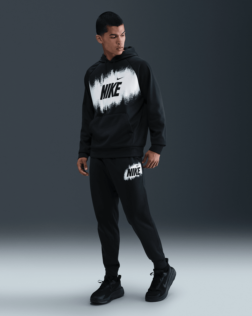 Nike Therma-FIT-fleecejoggers til mænd - sort