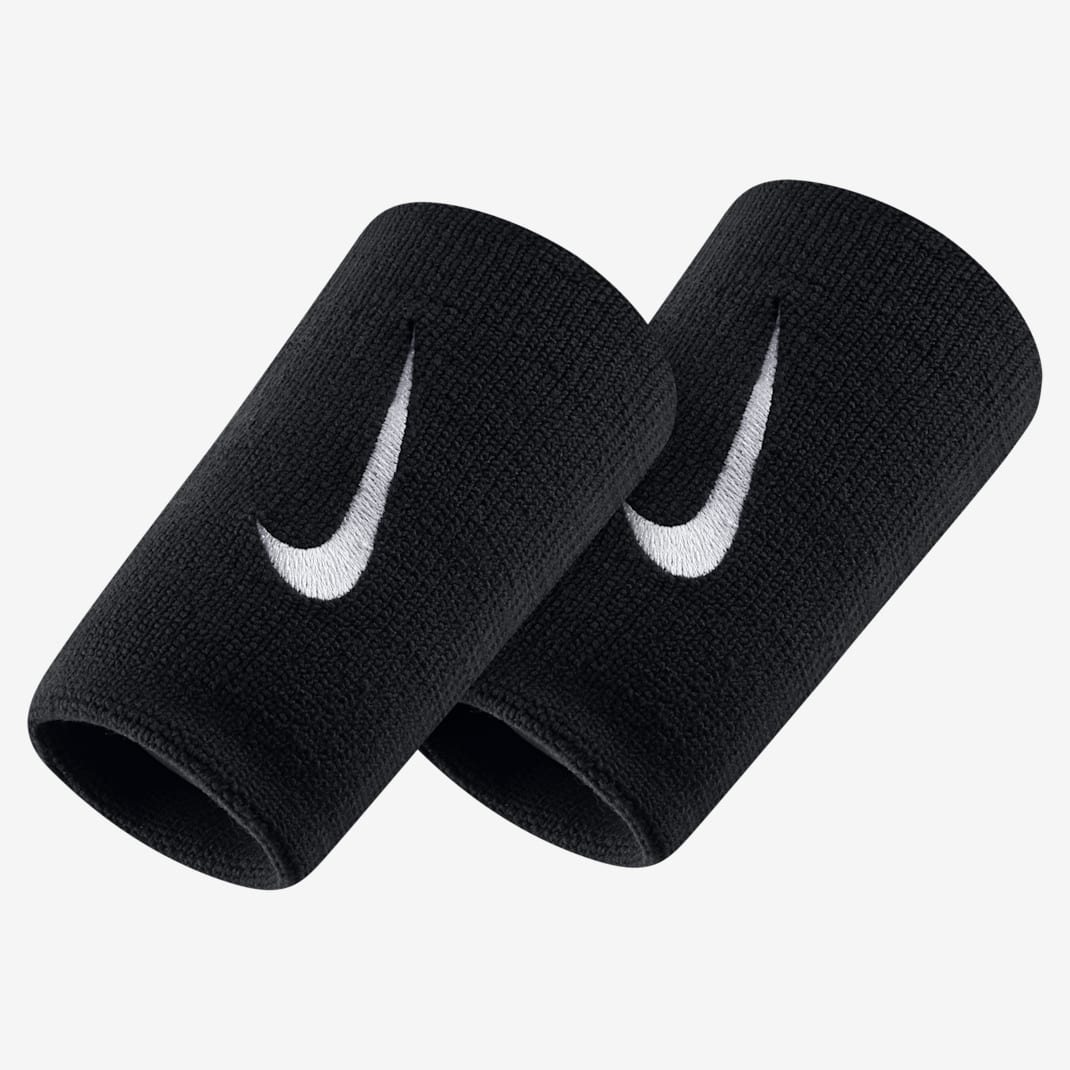 NikeCourt Premier Double-Wide Wristbands - Black/White