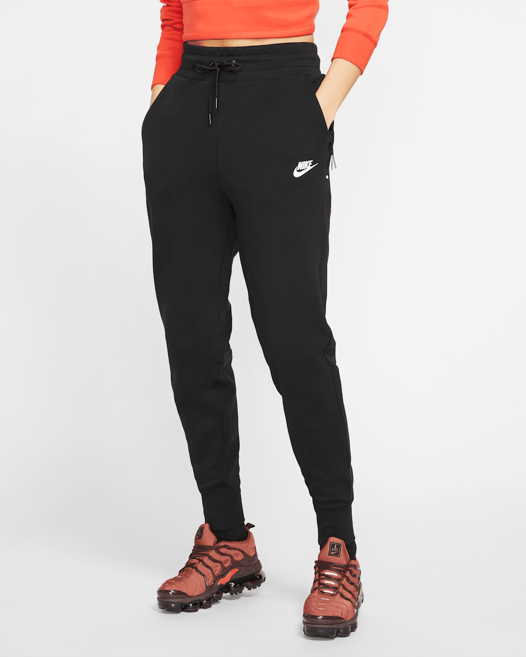 Nike Sportswear Tech Fleece Women's Trousers - Black/Black/White