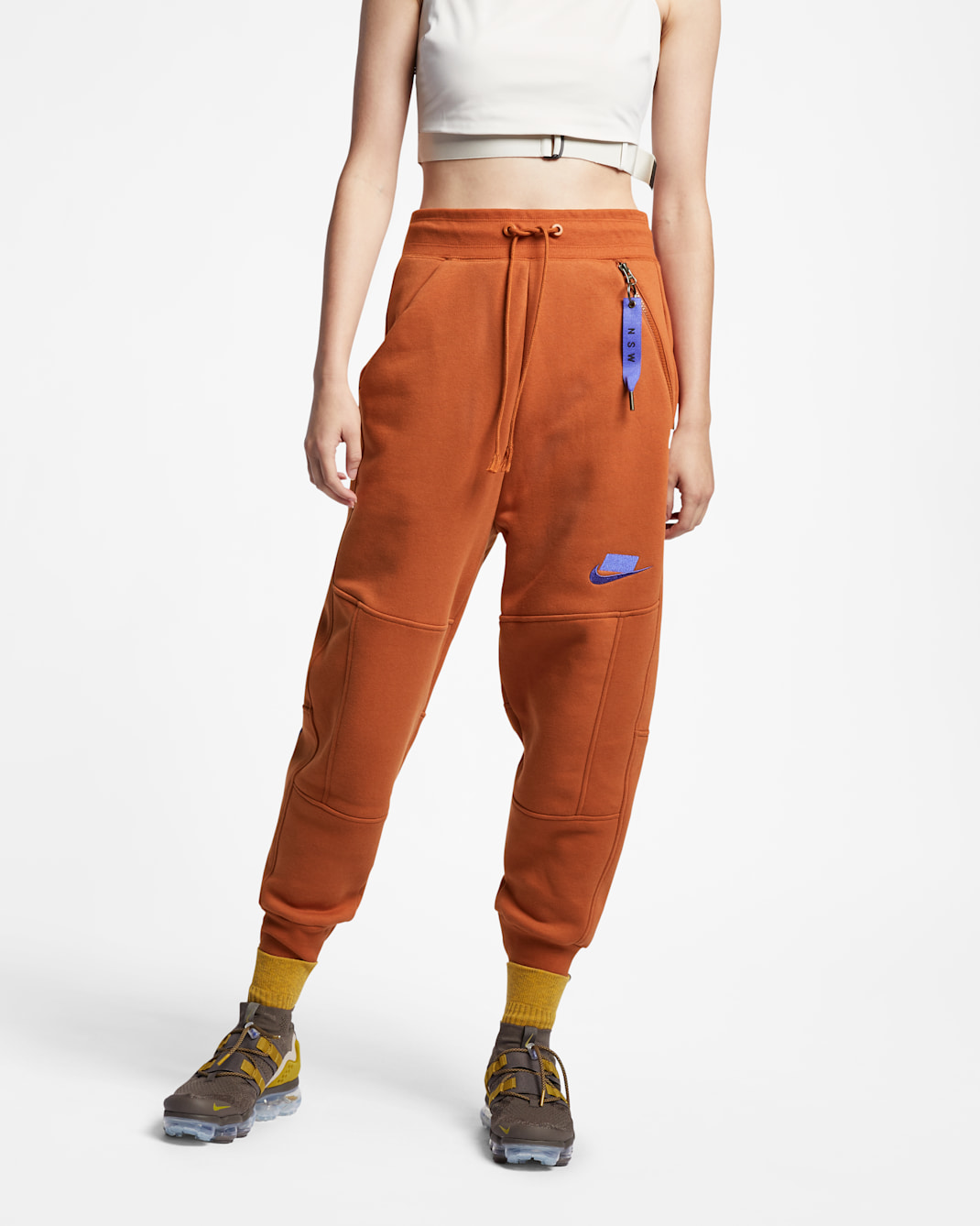 Pantaloni jogger in fleece Nike Sportswear NSW - Donna - Dark Russet/Dark Russet/Dark Russet/Persian Violet