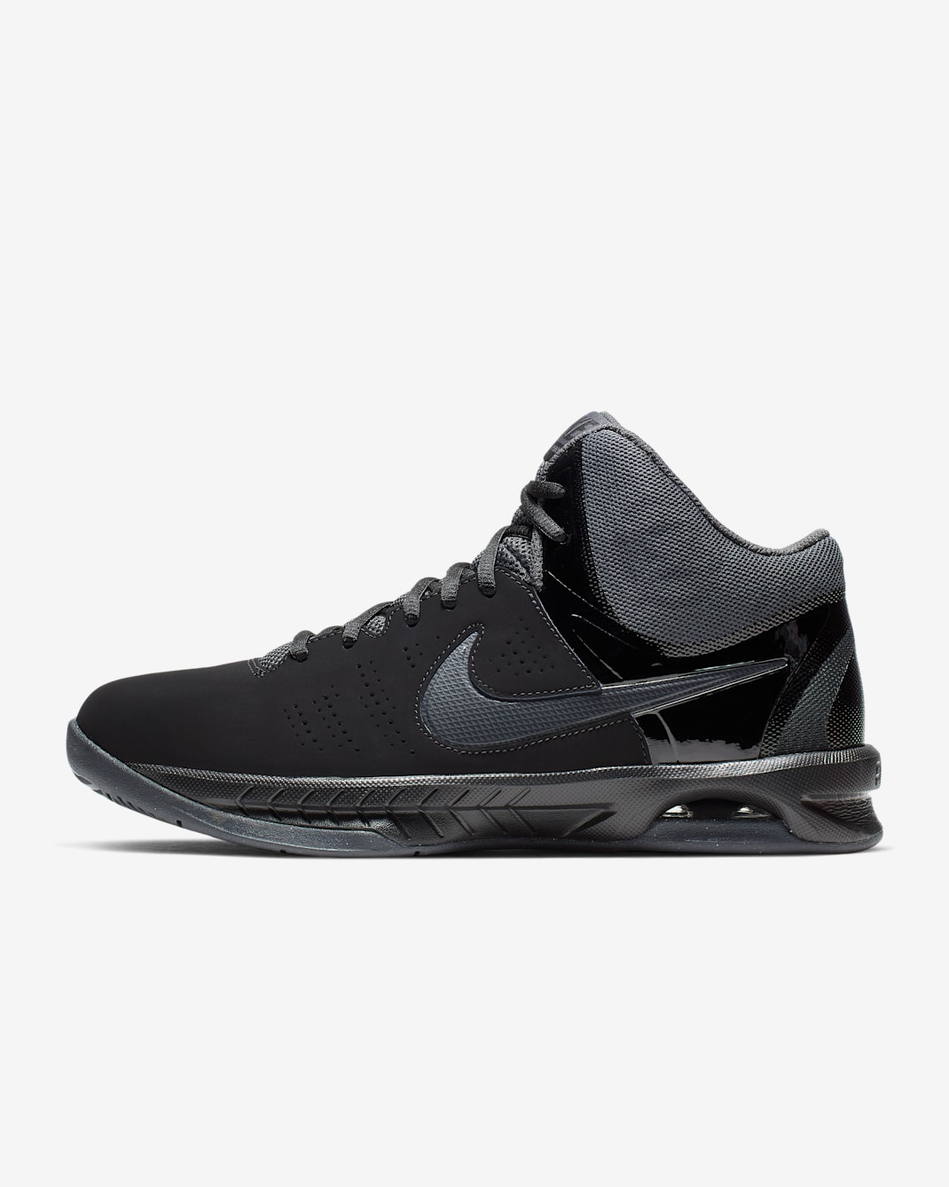 Nike Air Visi Pro VI Nubuck Men's Basketball Shoes - Black/Anthracite