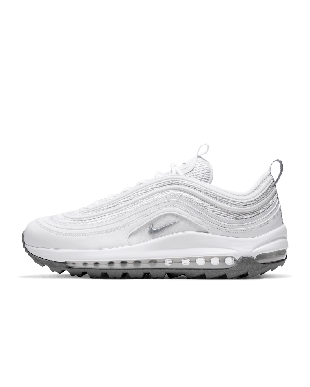 Nike Air Max 97 G Golf Shoe - White/White/Metallic Cool Grey