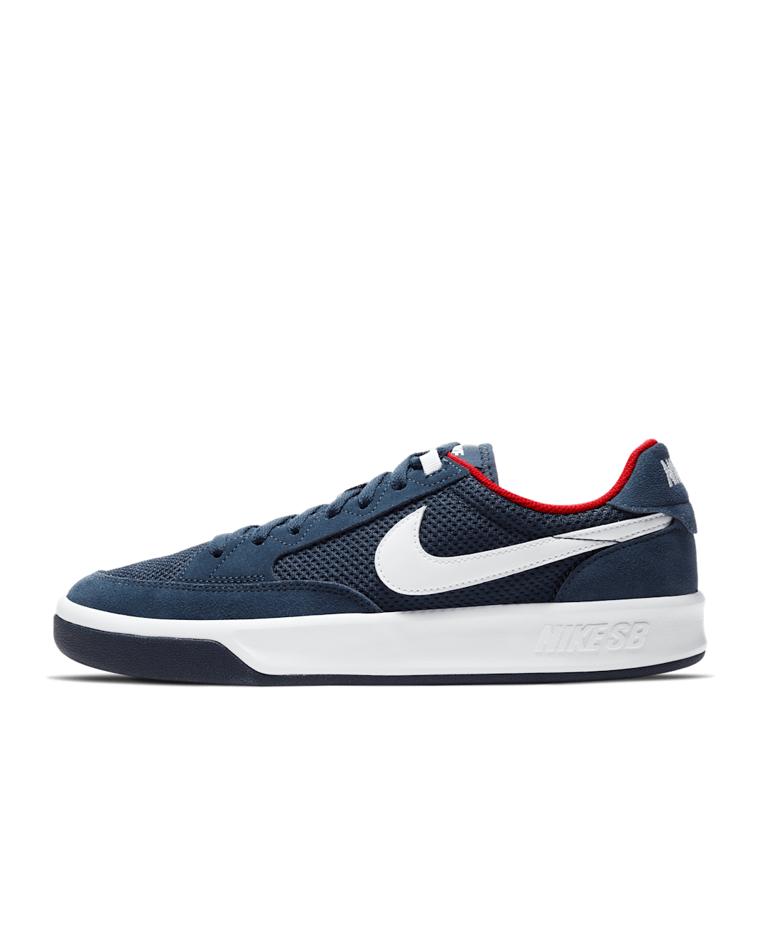 Nike SB Adversary Skate Shoe - Midnight Navy/Midnight Navy/University Red/White