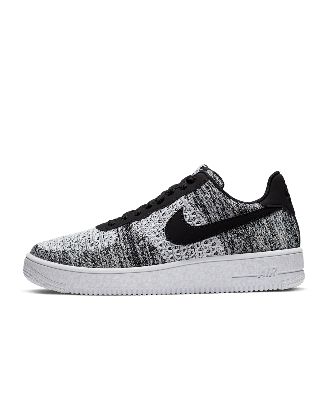 Nike Air Force 1 Flyknit 2.0 Shoes - Black/Black/White/Pure Platinum