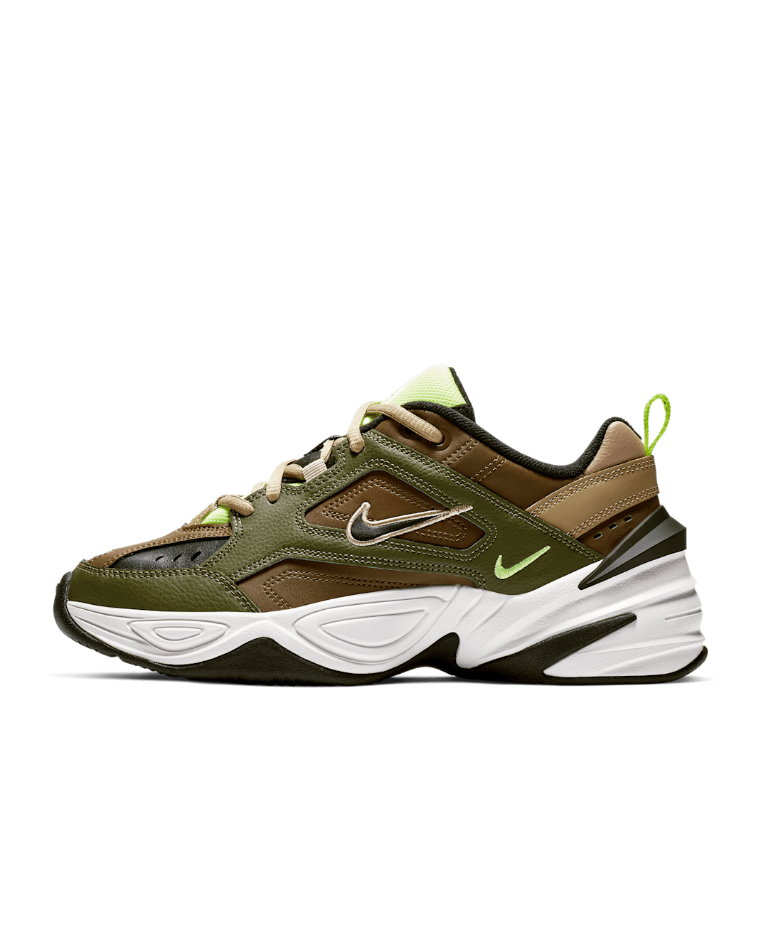Nike M2K Tekno Women's Shoes - Medium Olive/Yukon Brown/Parachute Beige/Black