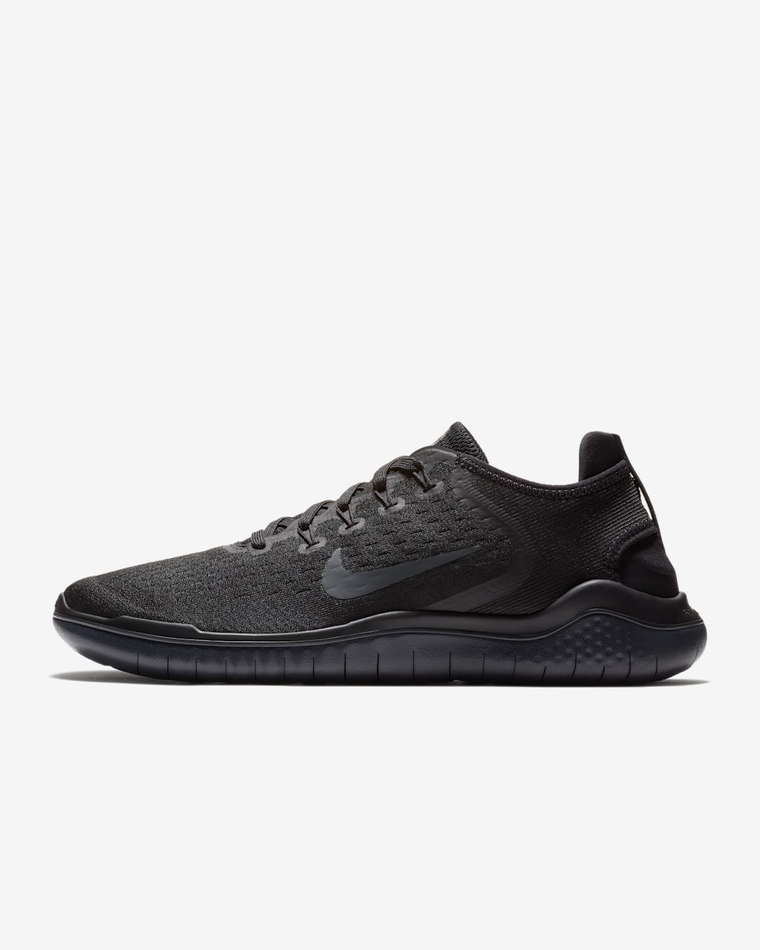 Tenis de correr en carretera para hombre Nike Free Run 2018 - Negro/Antracita