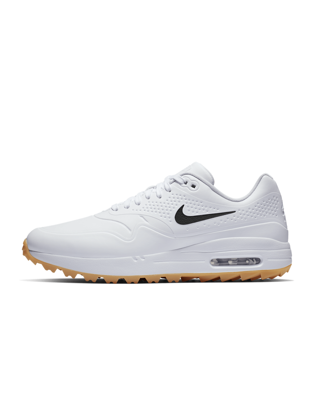 Nike Air Max 1 G Men's Golf Shoe - White/Gum Light Brown/White