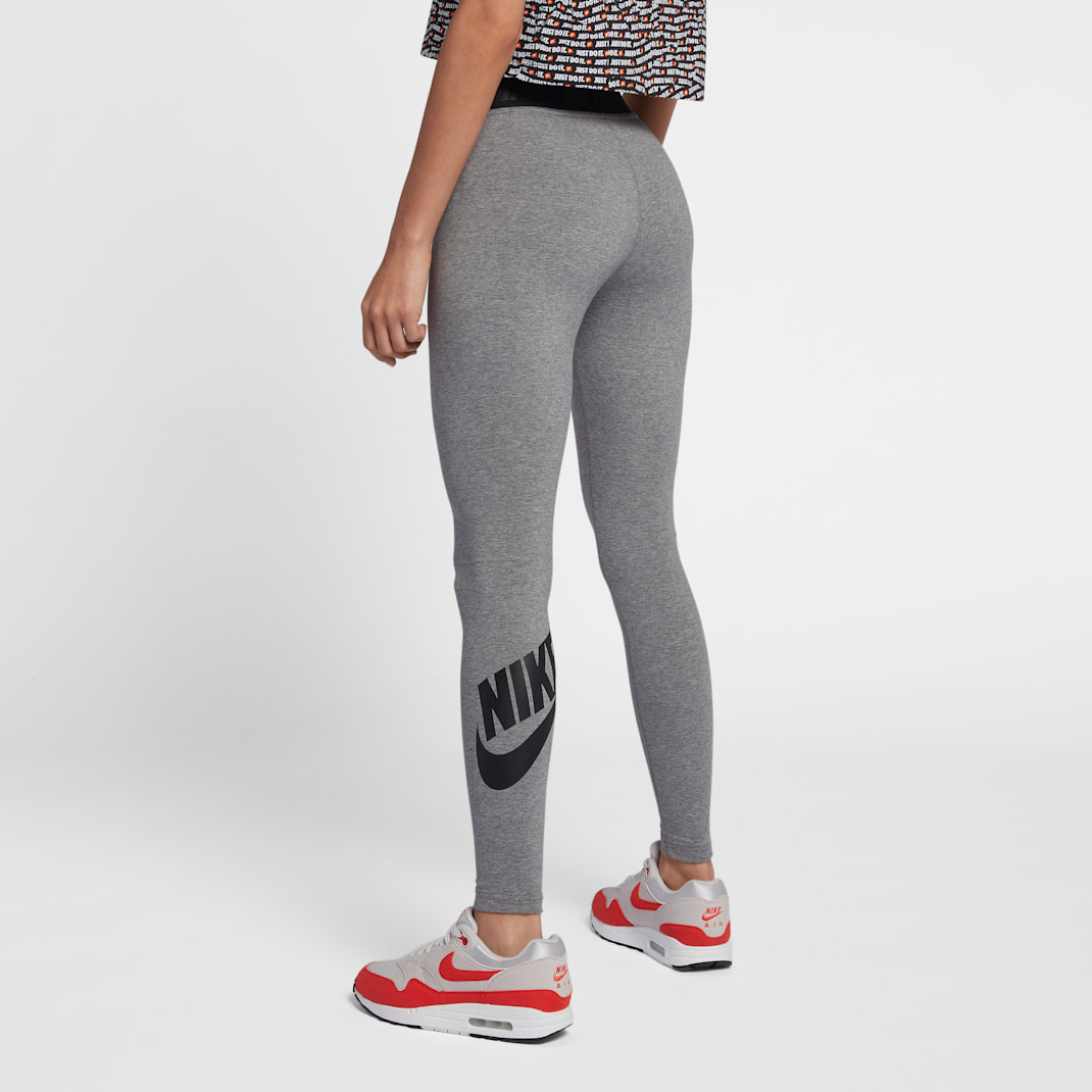 Tight taille haute Nike Sportswear Leg-A-See pour Femme - Carbon Heather/Noir