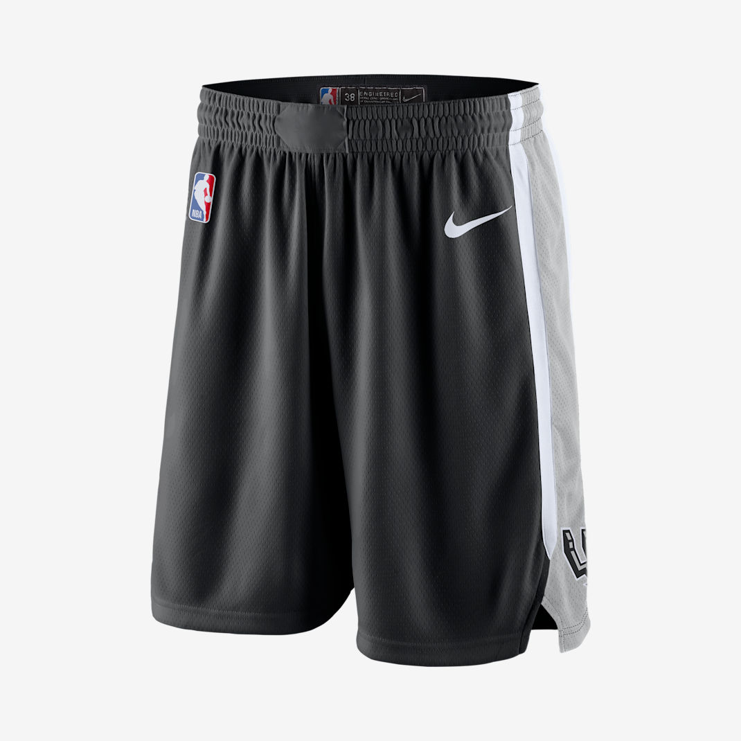 San Antonio Spurs Icon Edition Men's Nike NBA Swingman Shorts - Black/White