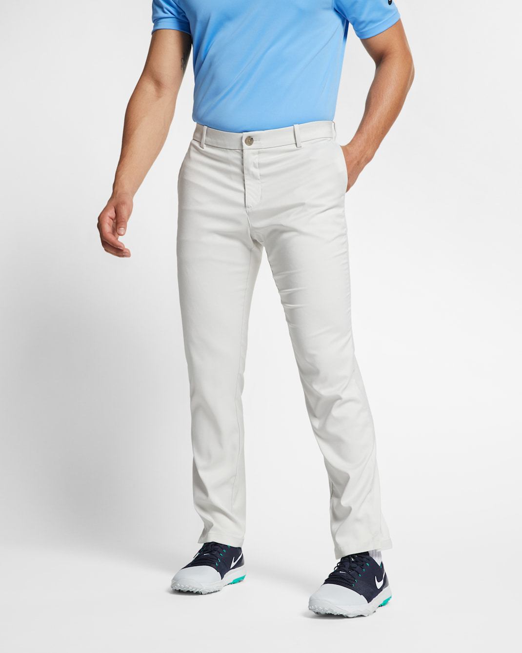 Pantalones de golf para hombre Nike Flex - Hueso claro/Hueso claro