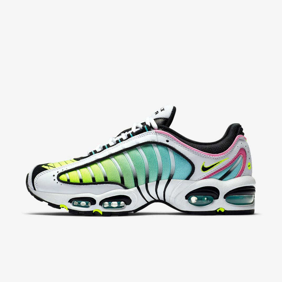 Chaussure Nike Air Max Tailwind IV pour Homme - Blanc/China Rose/Aurora Green/Noir