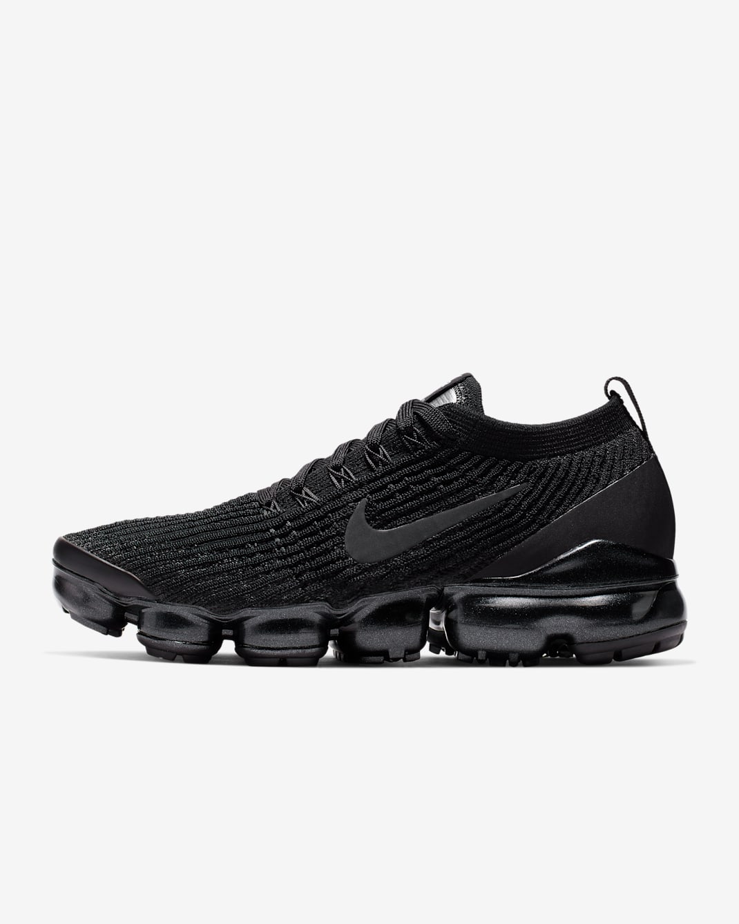 Nike Air VaporMax Flyknit 3 Women's Shoes - Black/White/Metallic Silver/Anthracite